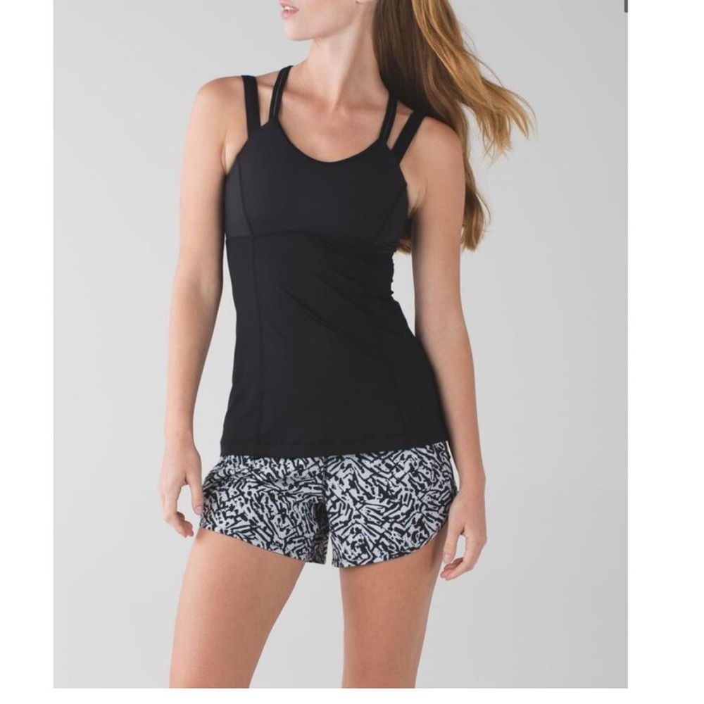 50%offw❤️ Lululemon Tracker Shorts III Brushed Animal Print Side Thigh Zip Pkt